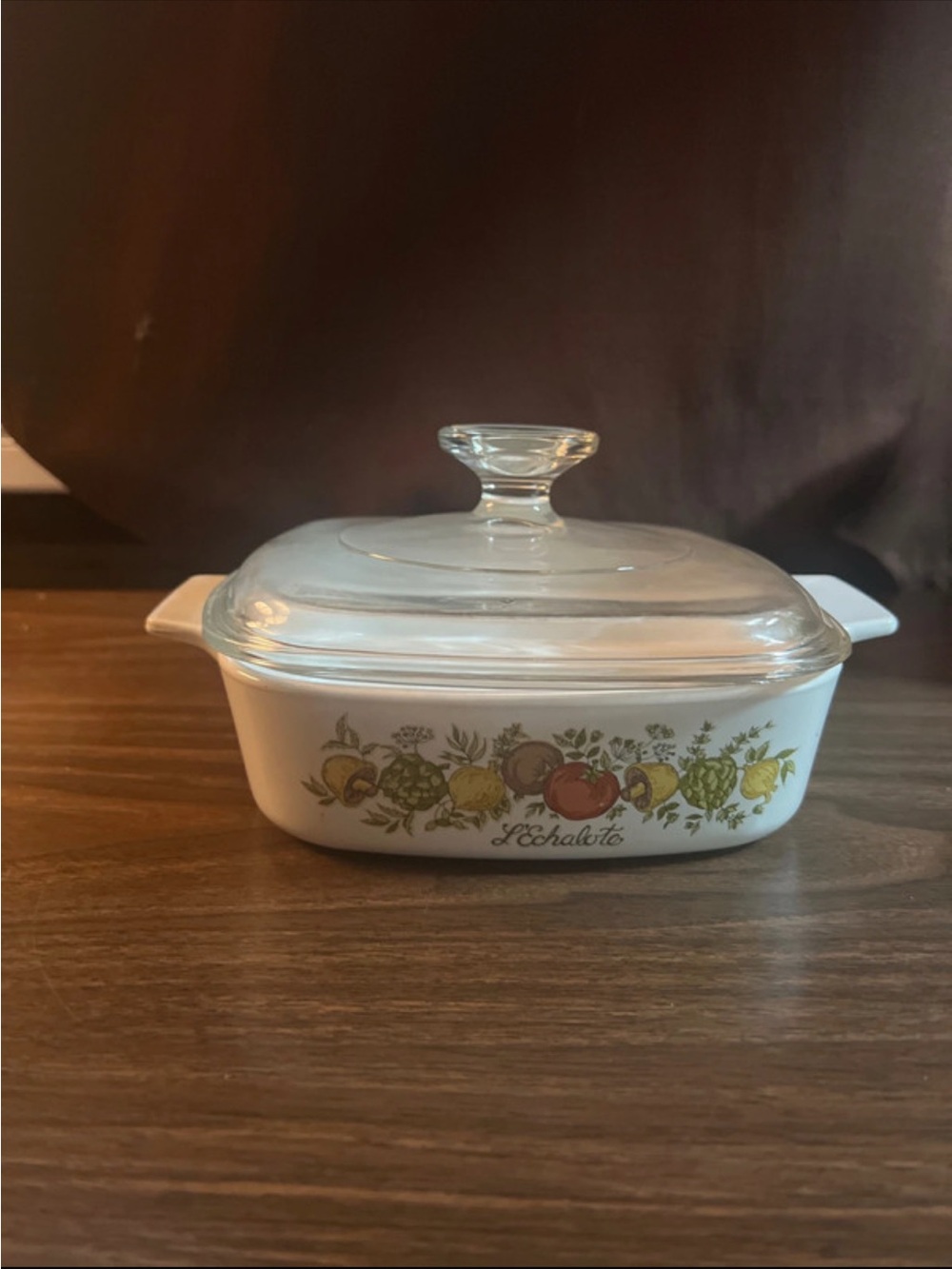 Vintage Corningware casserole dish